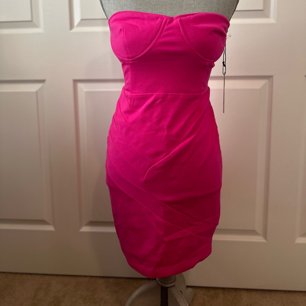 Beautiful pink strapless dress from Express!